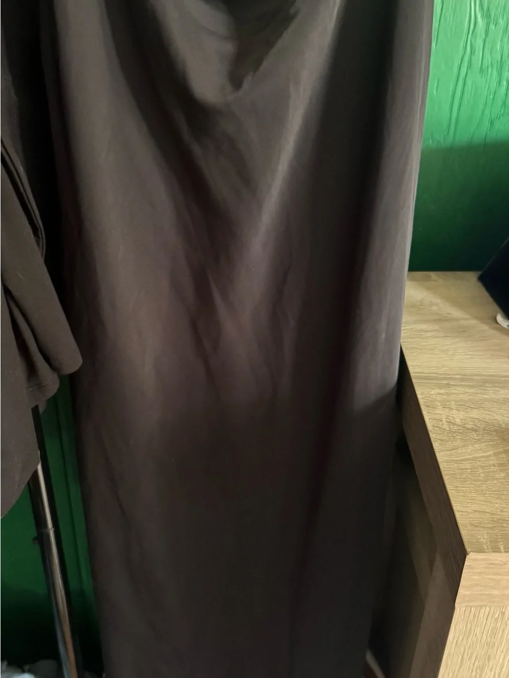 Abercrombie & Fitch Black Maxi Dress with Crew Neck